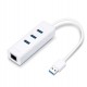 Adaptador Hub TP-Link UE330 USB 3.0 3 Portas /Ethernet Gigabit - Branco