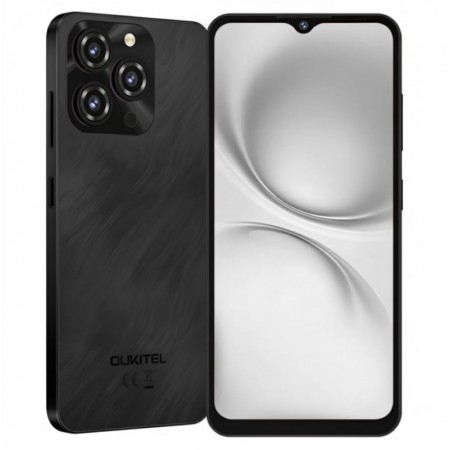 Celular Oukitel C3 256GB 4GB RAM Dual SIM Tela 6.52" 13MP - Preto (1 Ano de Garantia)
