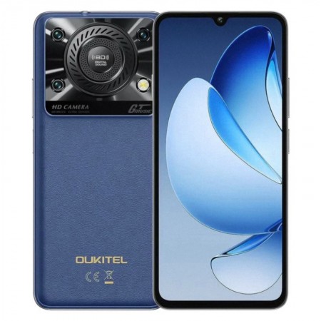 Celular Oukitel C60 128GB 4GB RAM Dual SIM Tela 6.88" 13MP - Azul (1 Ano de Garantia)