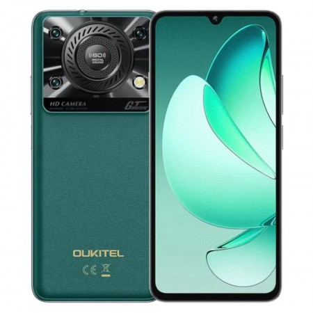 Celular Oukitel C60 128GB 4GB RAM Dual SIM Tela 6.88" 13MP - Verde (1 Ano de Garantia)
