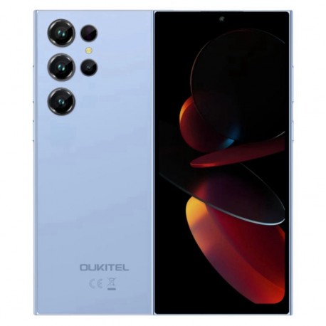 Celular Oukitel C61 128GB 4GB RAM Dual SIM Tela 6.88" 13MP - Azul (1 Ano de Garantia)