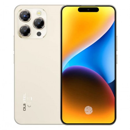 Celular Oukitel P1 256GB 8GB RAM Dual SIM Tela 6.7" 50MP - Dourado (1 Ano de Garantia)