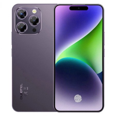 Celular Oukitel P1 256GB 8GB RAM Dual SIM Tela 6.7" 50MP - Roxo (1 Ano de Garantia)
