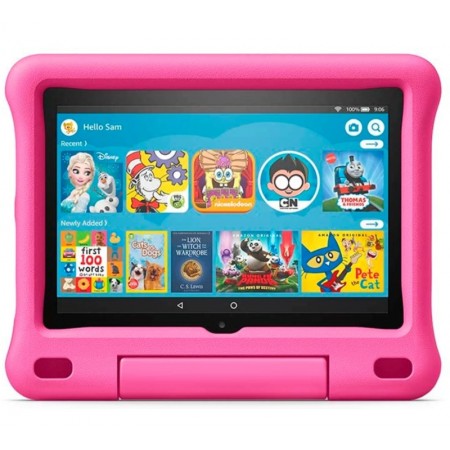 Tablet Amazon Fire HD8 Kids Pro Edition 32GB / Tela 8 - Preto/Rosa