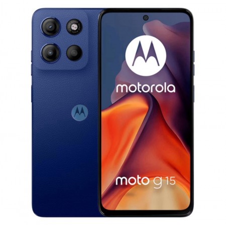 Celular Motorola Moto G15 XT-2521-3 256GB 8GB RAM Dual SIM Tela 6.72"- Azul (Caixa Slim)