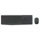 Kit Teclado e Mouse Logitech MK235 920-007901 Sem Fio Espanhol - Preto