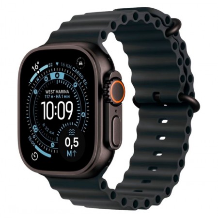 Apple Watch Ultra 3 MF0J4LW/A Celular + GPS Caixa Titânio Preto 49mm - Oceano Preto