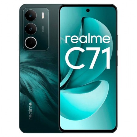 Celular Realme C71 5G RMX3943 256GB 8GB RAM Dual SIM Tela 6.67" 50MP - Verde (Anatel)