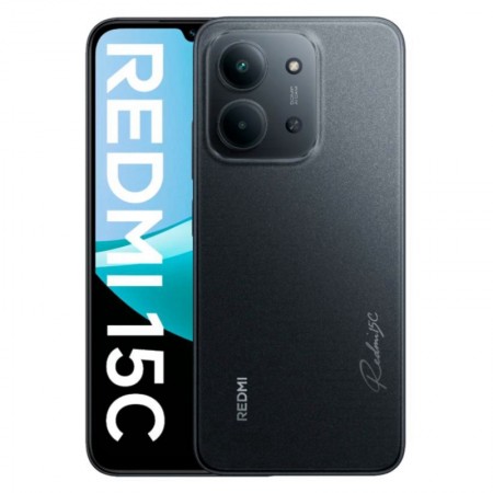 Celular Xiaomi Redmi 15C 256GB 4GB RAM Dual SIM Tela 6.9" 50MP - Negro (Global) CAR BR