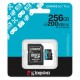 Tarjeta de Memória Micro SD Kingston Canvas Go Plus 256GB 200Mbs - SDCG4/256GB