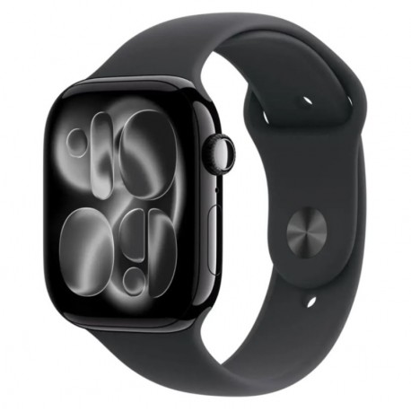 Apple Watch Series 11 MEQT4LW/A Caixa Alumínio 42mm Preto Brilhante - Esportiva Preto S/M