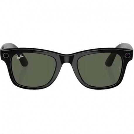 Oculos Smart Ray-Ban Meta Wayfarer RW4006 - Shiny Black/G-15 Green