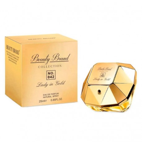 Perfume Beauty Brand Collection 042 Lady Million in Gold Eau de Parfum Femenino 25ml