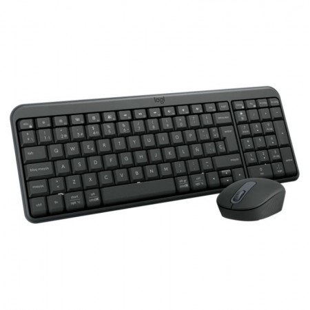 Kit Teclado e Mouse Logitech MK250 920-013513 Sem Fio Espanhol - Grafite