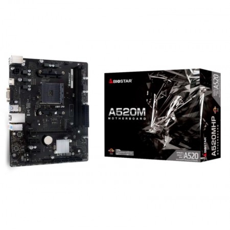 Placa Mãe Biostar A520MHP 2XDDR4 Socket AM4 Chipset A520 Micro ATX