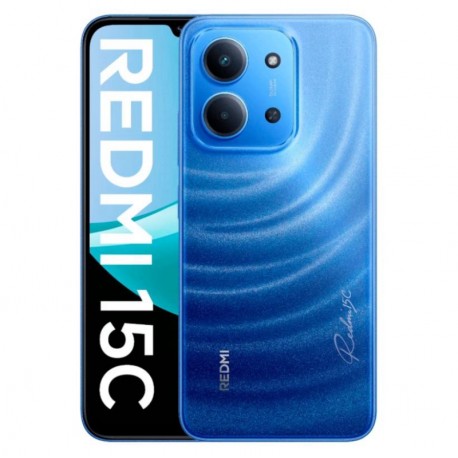 Celular Xiaomi Redmi 15C 256GB 4GB RAM Dual SIM Tela 6.9" 50MP - Azul (Global) CAR BR
