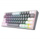 Teclado Gamer Redragon Fizz Pro K616-RGB - Cinza e Branco