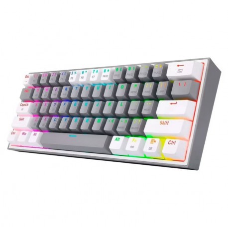 Teclado Gamer Redragon Fizz Pro K616-RGB - Gris y Blanco