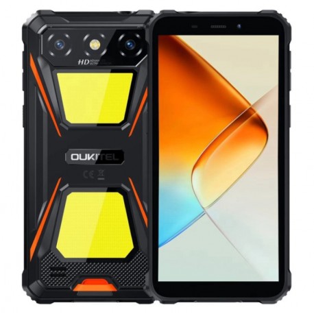 Celular Oukitel G5 128GB 4GB RAM Dual SIM Tela 6.0" 13MP - Orange