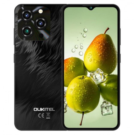 Celular Oukitel C3 128GB 4GB RAM Dual SIM Tela 6.52" 13MP - Negro (1 Año de Garantia)