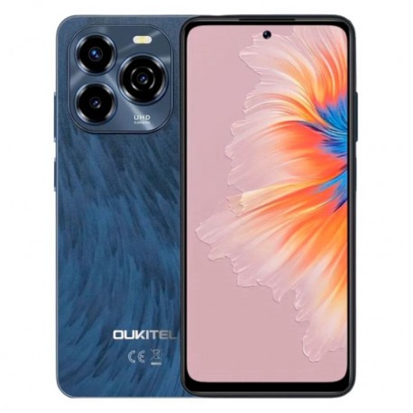 Celular Oukitel C65 128GB 4GB RAM Dual SIM Tela 6.7" 50MP - Azul