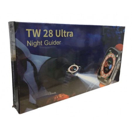 Smart Watch TW 28 Ultra Night Guider Series / Kalobee / 49MM /Com Lanterna - Gold