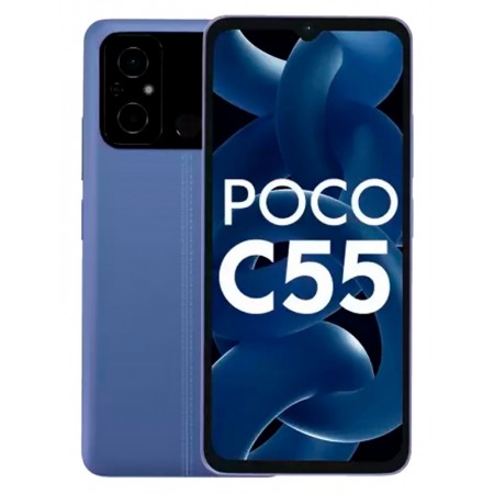 Celular Xiaomi Poco C55 64GB/ 4GB RAM/ Dual Sim/ Tela 6.71/ Câm 50MP - Cool Azul (India)