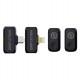 Micrófono Solapa Hollyland Lark A1 Combo Inalámbrico para Smartphone - Negro