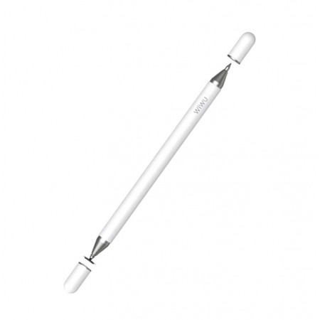 Pencil One Wiwu 2 in 1 Passive Stylus Para IPad/Android - White