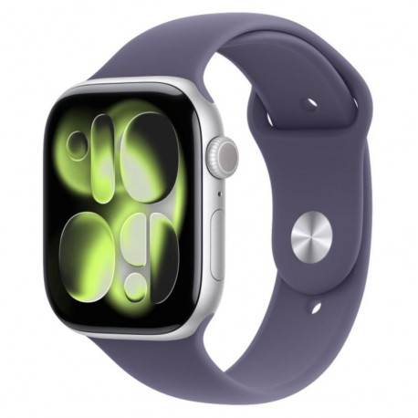 Apple Watch Series 11 MEU64LW/A Caja Alumínio 42mm Plateado - Esportiva Niebla Púrpura S/M