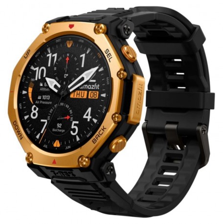 Smartwatch Amazfit T-Rex 3 Pro A2549 44mm - Preto e Dourado