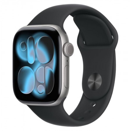 Apple Watch Series 11 MEV04LW/A Caja Alumínio 46mm Gris Espacial - Esportiva Preto S/M