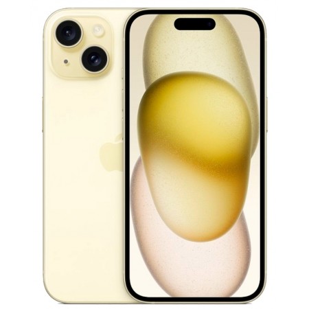 Celular Apple iPhone 15 A2846 128GB / eSIM / Tela 6.1 / Cam 48MP - Yellow