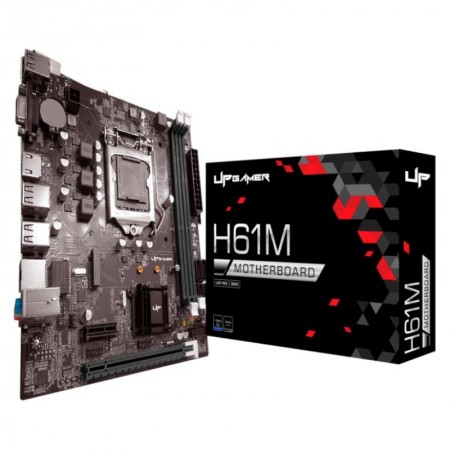 Placa Mãe UP Gamer H61MDR3 DDR3 Socket LGA 1155 Chipset Intel H61 Micro ATX