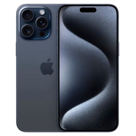 Celular Apple iPhone 15 Pro A2848 / 128GB / eSIM / Tela 6.1"/ Câm 48MP - Blue Titanium
