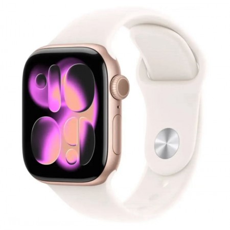Apple Watch Series 11 MEU44LW/A Caja Alumínio 42mm Oro Rosado - Esportiva Blush Claro M/L