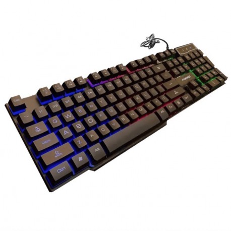Teclado Forev FV-Q1S Gaming Backlight Com Fio - Preto