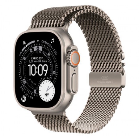 Apple Watch Ultra 3 MEWY4LW/A Celular + GPS Caixa Titânio 49mm - Estilo Milanês de Titânio