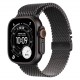 Apple Watch Ultra 3 MF1Q4LW/A Cel +GPS Cx Titânio Negro 49mm- Estilo Milanês Titânio Negro