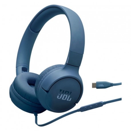 Fone de Ouvido JBL Tune 520C Com Fio USB-C - Azul