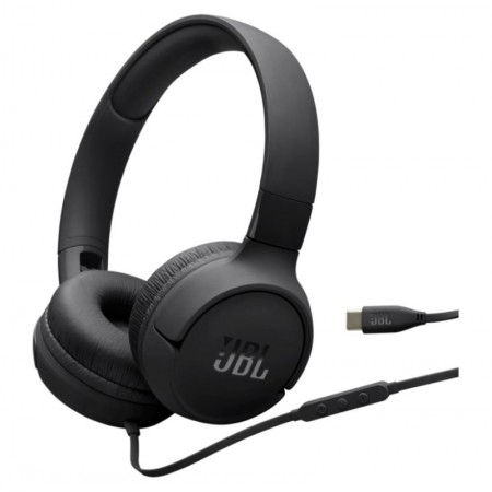 Fone de Ouvido JBL Tune 520C Com Fio USB-C - Preto