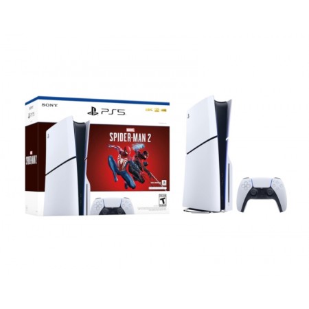 Consola Sony PlayStation 5 Slim Marvel Spiderman 2 /8K / 1TB - Blanco (CFI-2015)