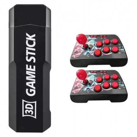 Consola Game Stick X2 Ultra 4K UHD 9800 Juegos 2 Controles - Negro