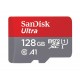 Tarjeta de Memória Micro SD Sandisk Ultra 128GB / 140MBS / C10 - (SDSQUAB-128G-GN6MA)
