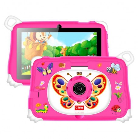 Tablet C Idea CM86 Kids Tela 7" WiFi 256GB 8GB RAM - Rosado