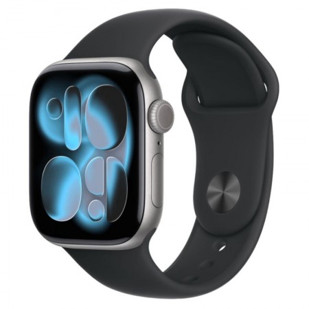 Apple Watch Series 11 MEQW4LW/A Caja Alumínio 42mm Gris Espacial - Esportiva Negro S/M