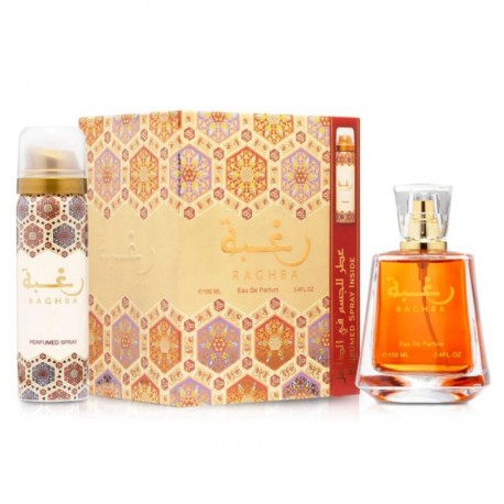 Kit Perfume Lattafa Raghba For Man Eau De Parfum Masculino 100ml + Desodorante 50ml