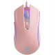 Mouse Óptico Gaming Rapoo V25S com Fio USB - Rosa