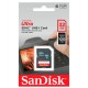 Cartão de Memória SD SanDisk C10 32GB 100MBS SDHC Ultra - (SDSDUNR-032G-GN3IN)