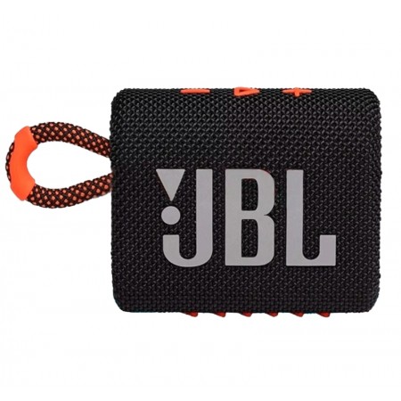 Caixa de Som JBL Go 3 - Preto e Laranja